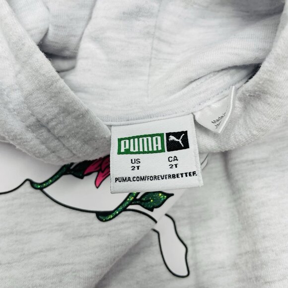 Puma Toddler Girls Size 2T 4 Piece Clothing Lot Sweatshirt Shorts Tee Tank 1152 - Picture 4 of 11